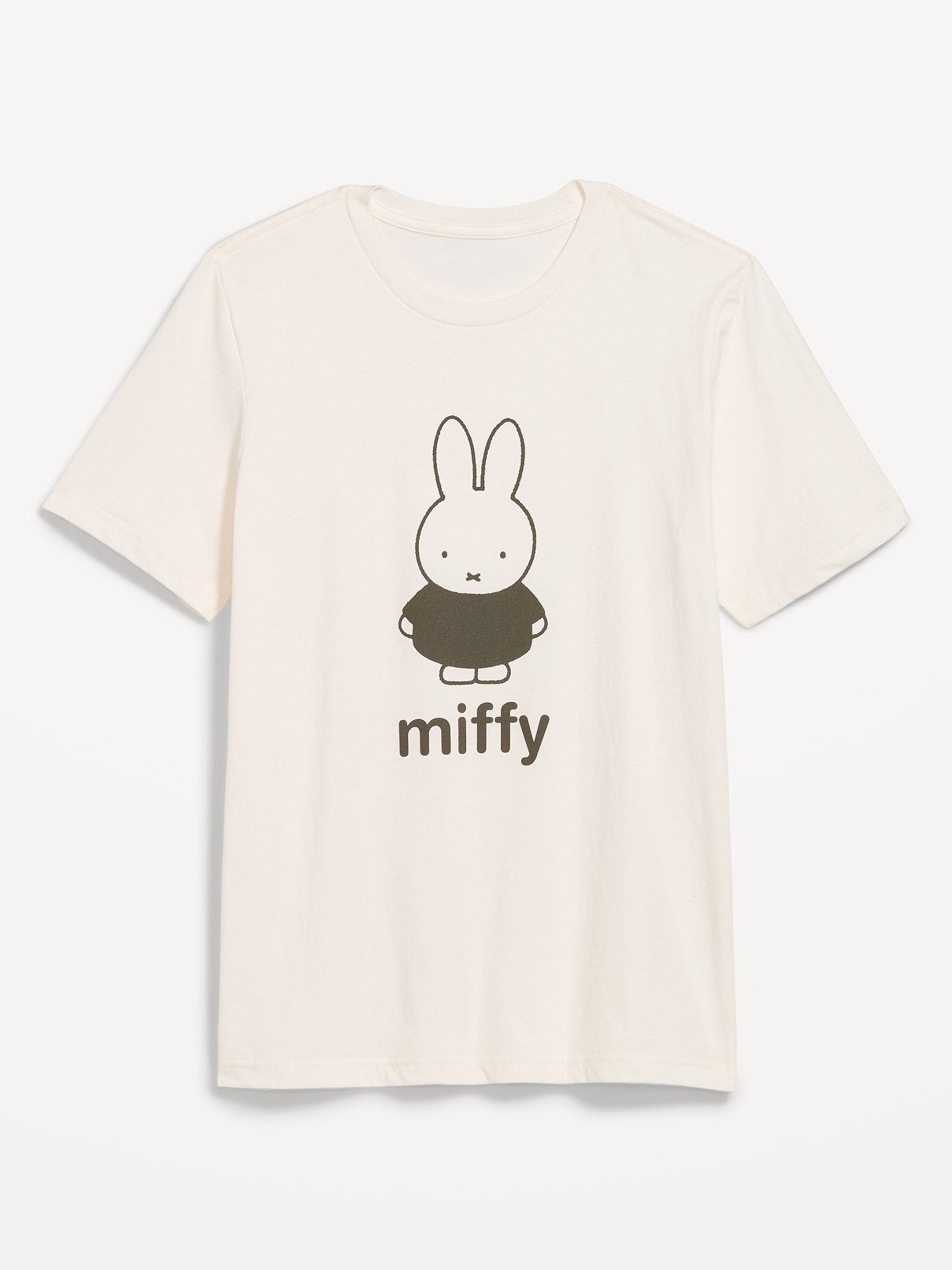 Image 1 of 2, rib-knit crew neck, short sleeves, licensed graphic, © Mercis bv, Product #909949
