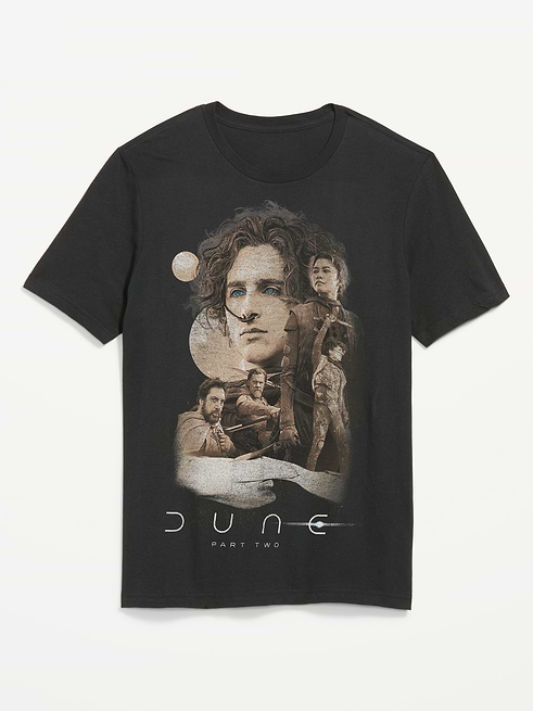 Image 1 of 2, rib-knit crew neck, short sleeves, licensed graphic at front, TM & © 2026 Warner Bros. Entertainment Inc. All rights reserved., Product #909907