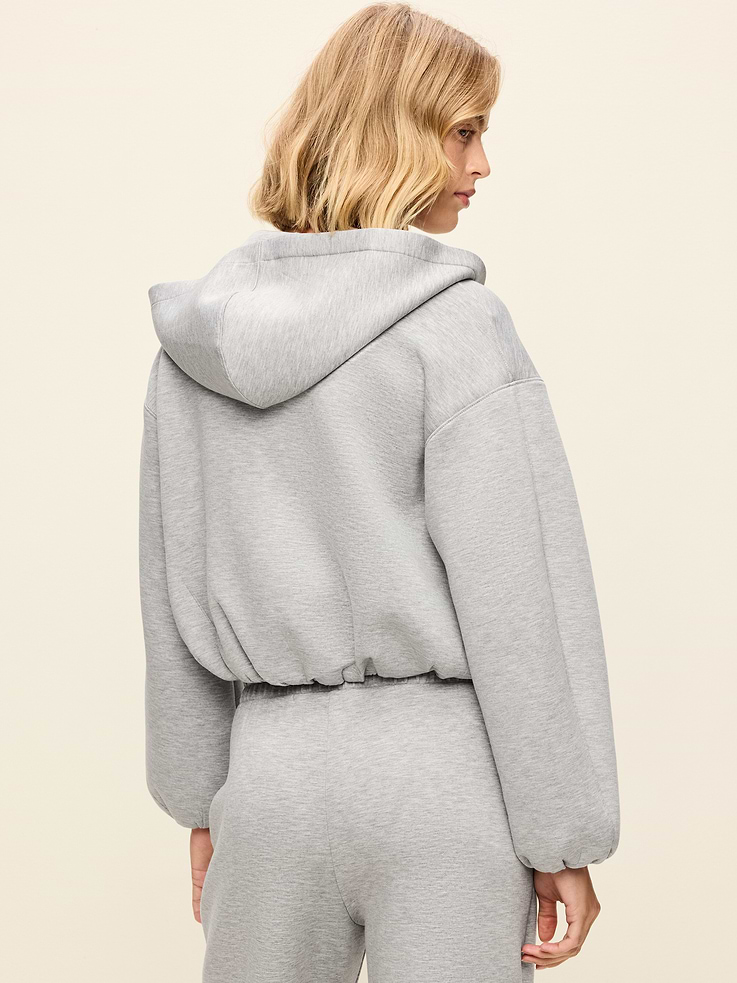 Image 2 of 8, Bounce Fleece Bubble-Hem Hoodie Sweatshirt