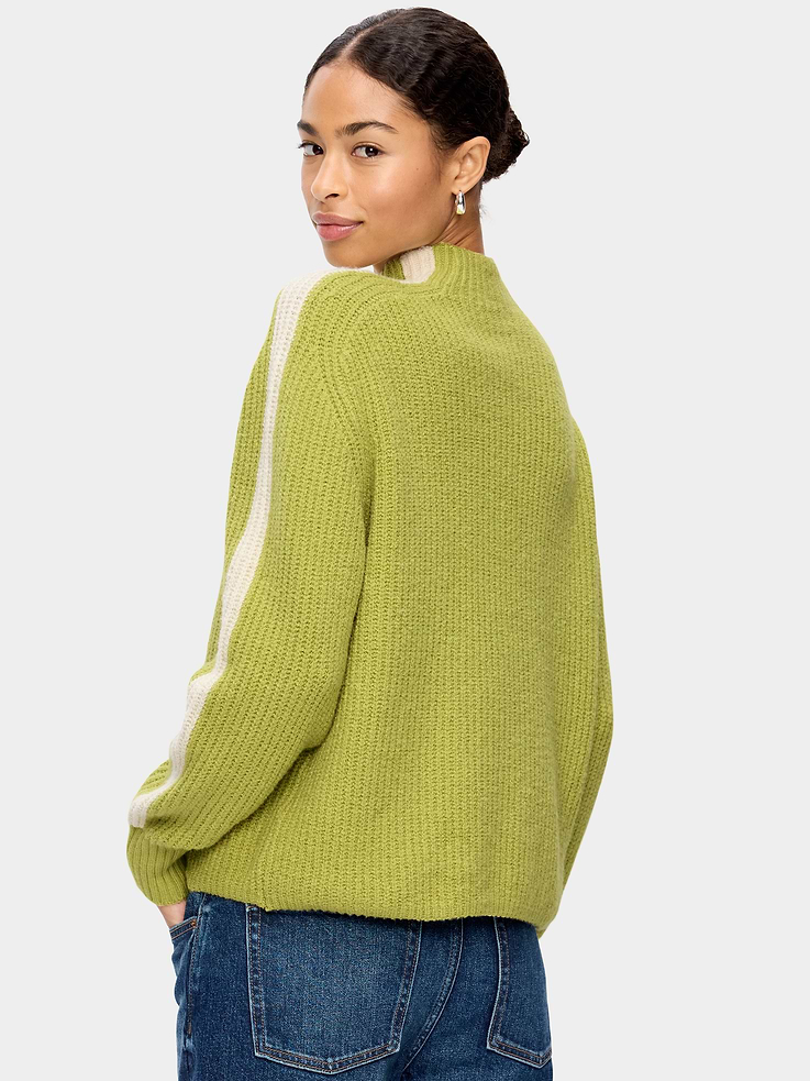 Image 2 of 6, SoSoft Sport Mock-Neck Shaker Sweater