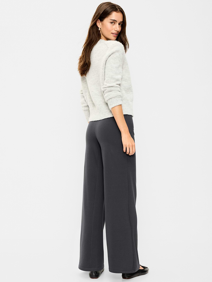 Image 3 de 4, Legging à taille haute à jambe large en molleton