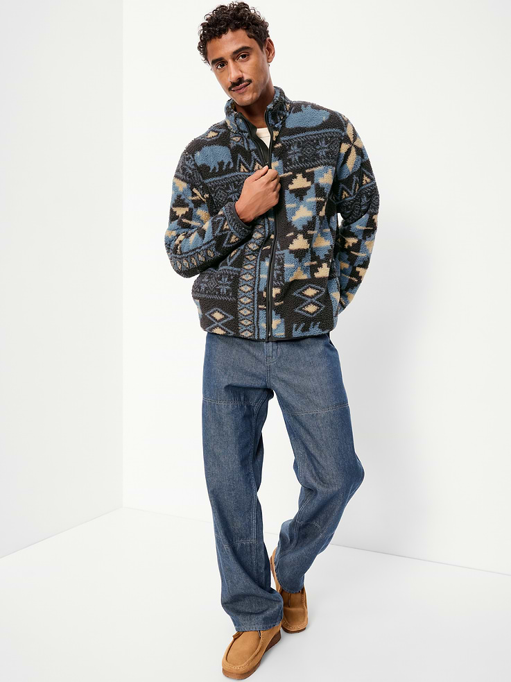 Image 3 of 5, Sherpa Full-Zip Jacket
