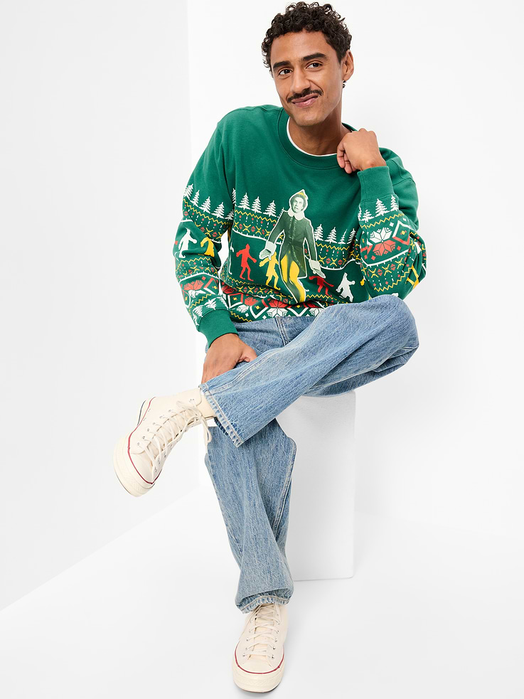 Image 3 of 4, Elf™ Crew-Neck Sweatshirt