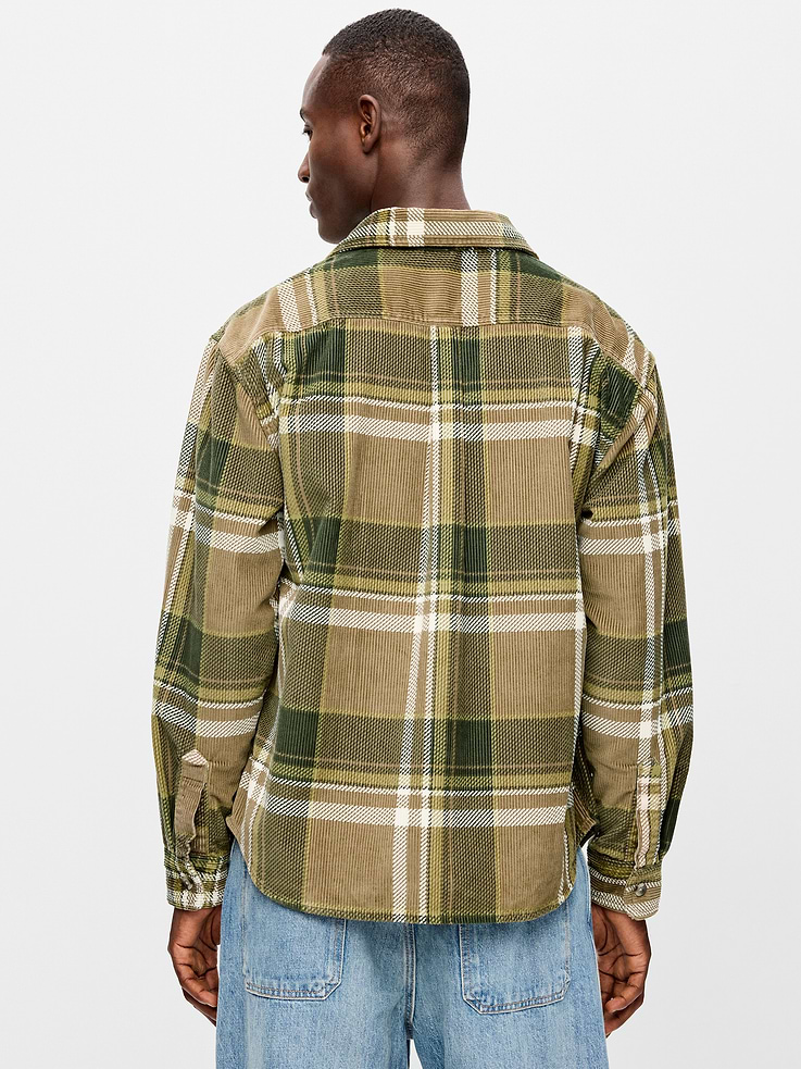 Image 2 of 3, Loose Fit Long-Sleeve Corduroy Shirt