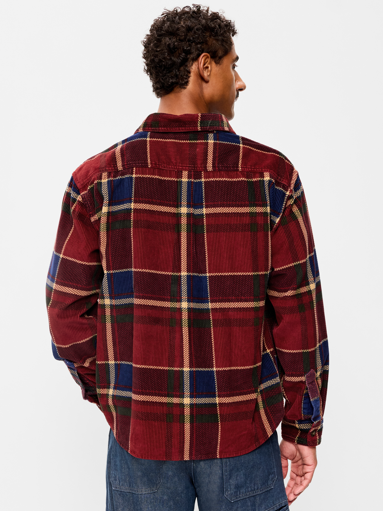 Image 2 of 3, Loose Fit Long-Sleeve Corduroy Shirt