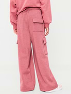 Image 2 of 4, Super Baggy Wide-Leg Cargo Sweatpants for Girls