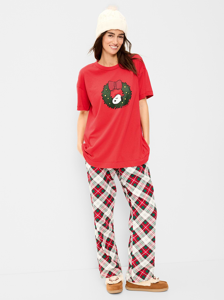 Image 3 de 9, T-shirt long surdimensionné Snoopy de Peanuts™