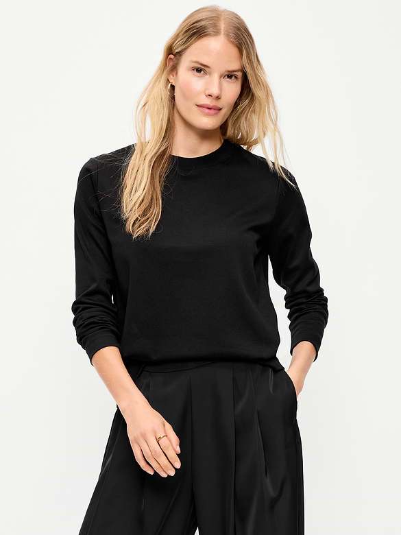Heavyweight Long-Sleeve Crew-Neck T-Shirt