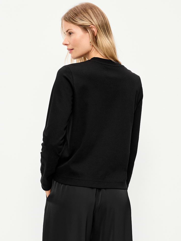 Image 2 of 8, Heavyweight Long-Sleeve Crew-Neck T-Shirt