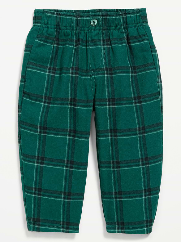 Barrel-Leg Twill Track Pants for Toddler Boys