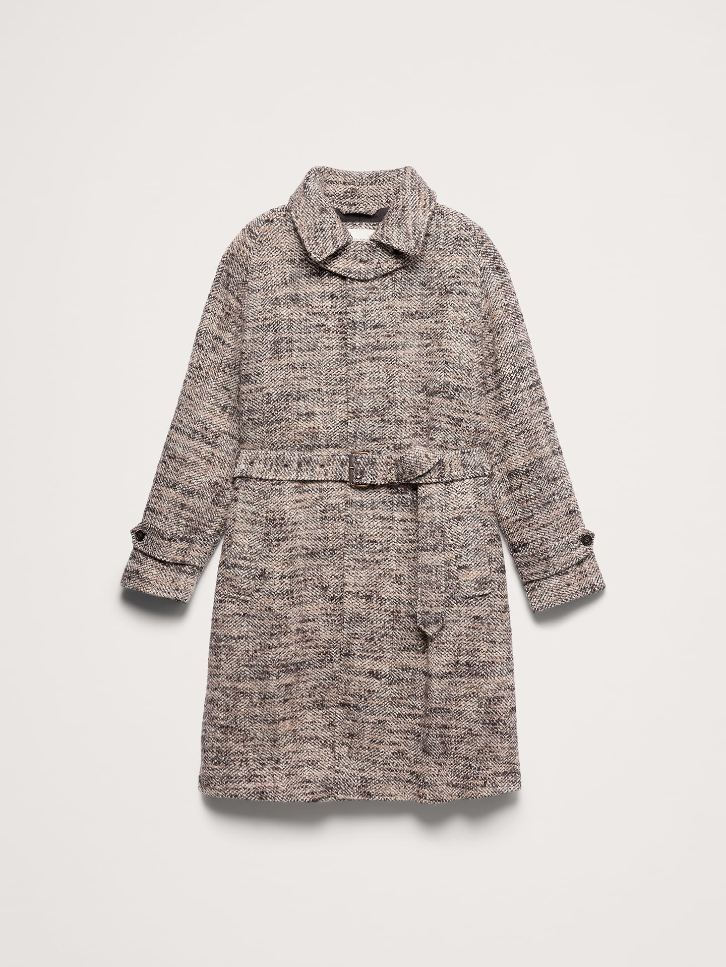 Image 5 of 8, Italian Twill Balmacaan Coat