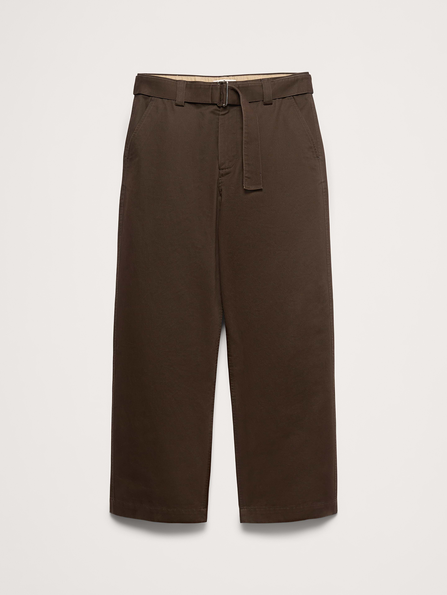 Image 4 of 7, Loose Belted Chino
