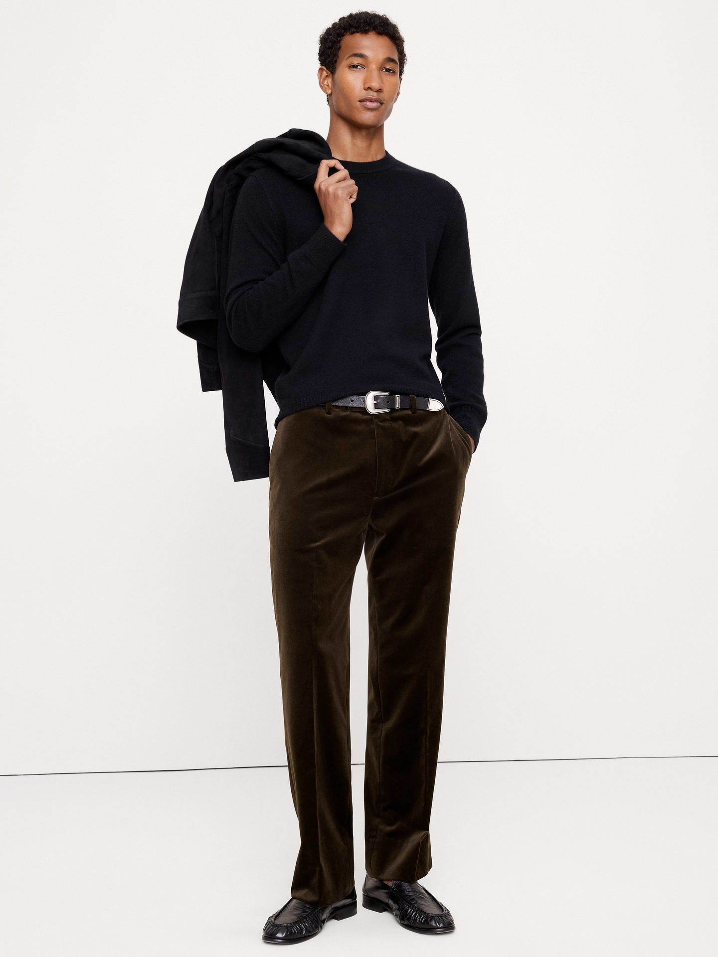Image 5 de 8, Pantalon droit en velours