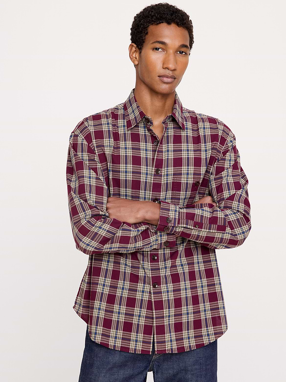 Relaxed-Fit Washed Cotton Poplin Shirt