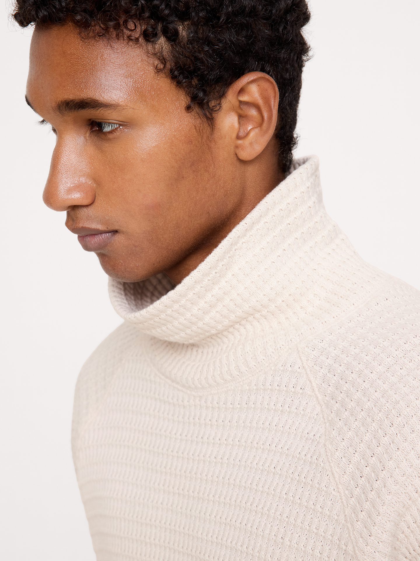 Image 3 of 5, Alpine Thermal Turtleneck Bamboo-Stitch T-Shirt