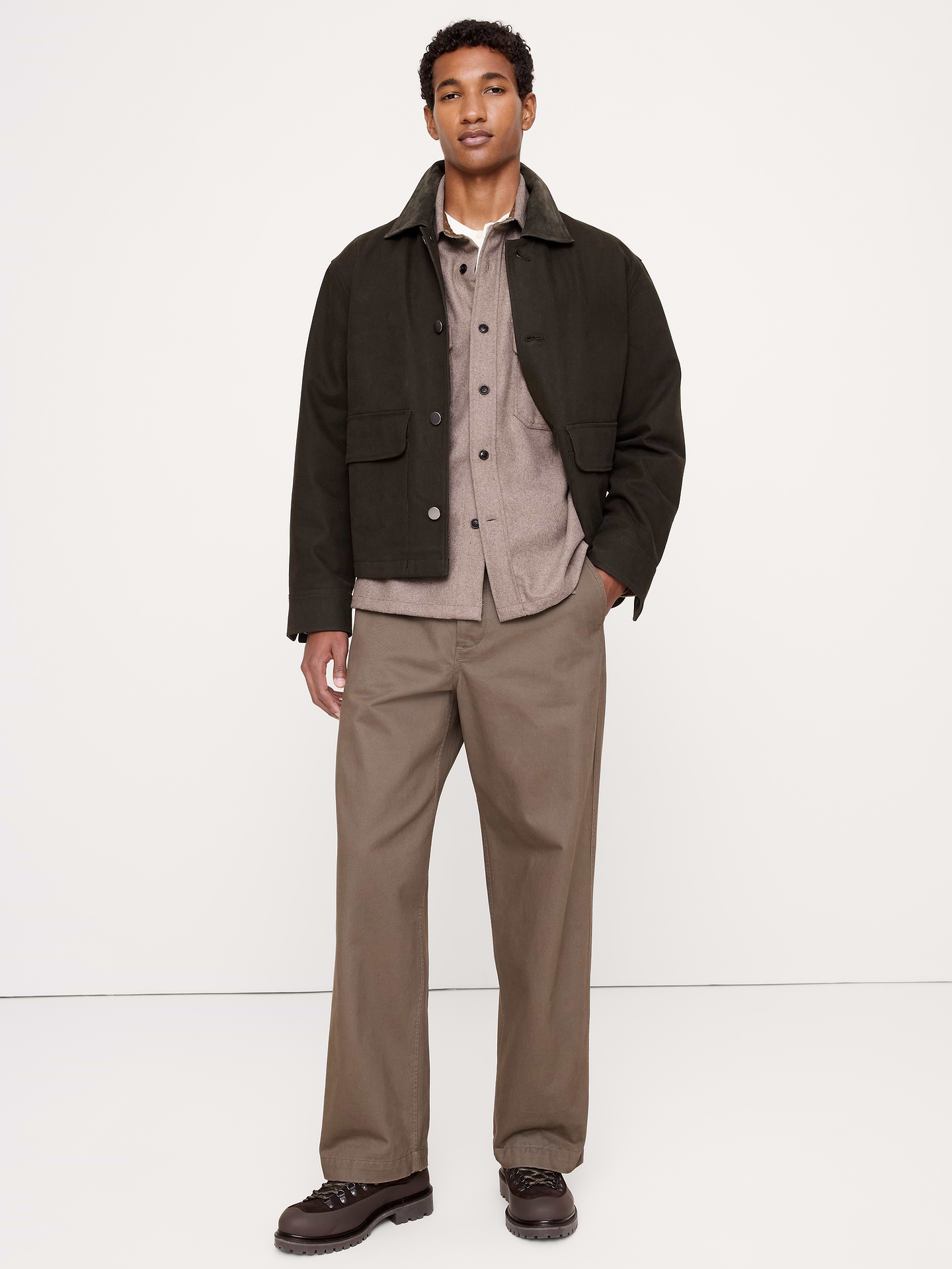 Image 5 of 5, Relaxed-Fit Heavyweight Overshirt