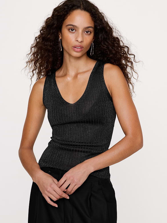 Metallic Sweater Tank