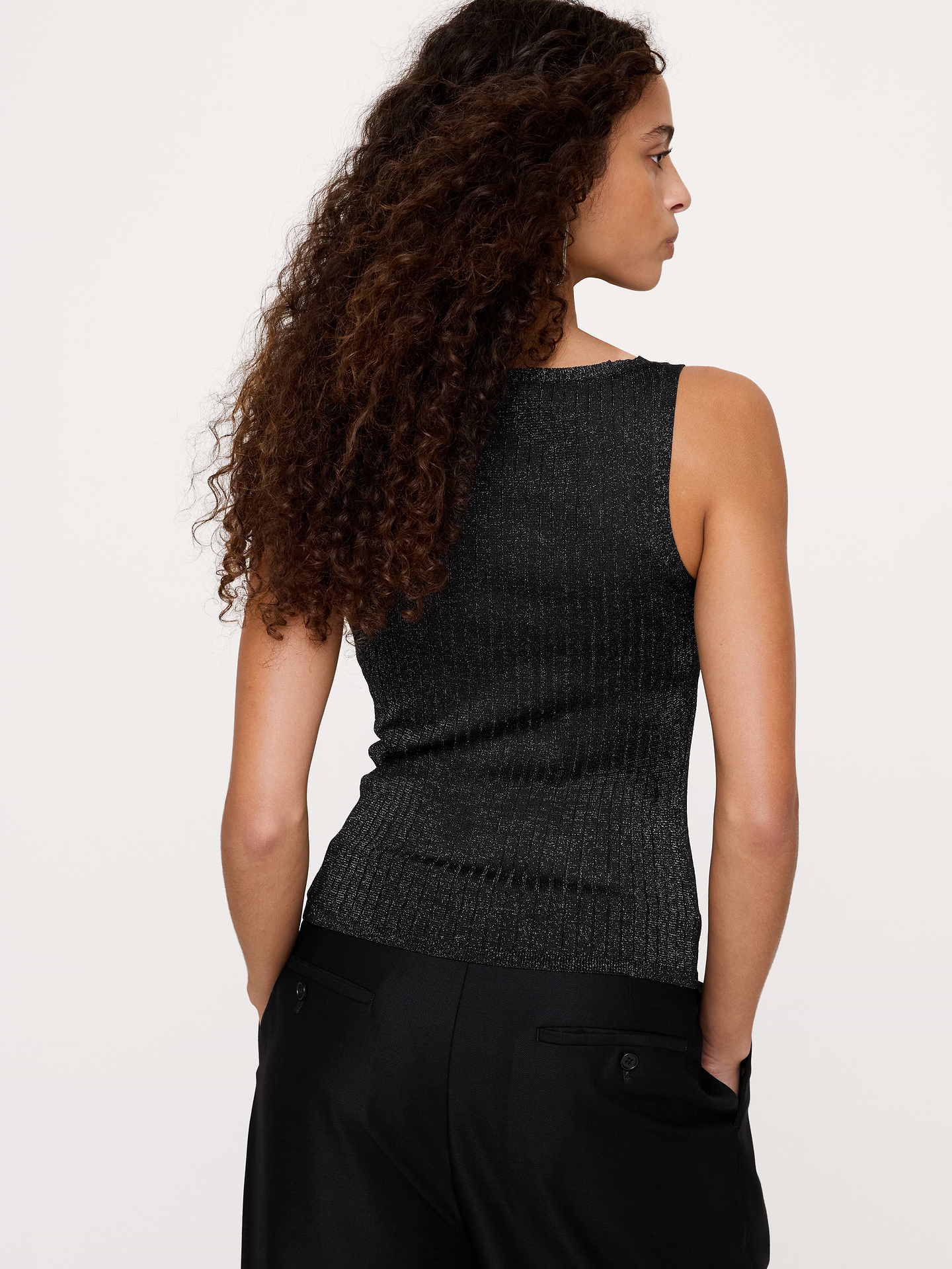 Image 4 of 8, Metallic Sweater Tank