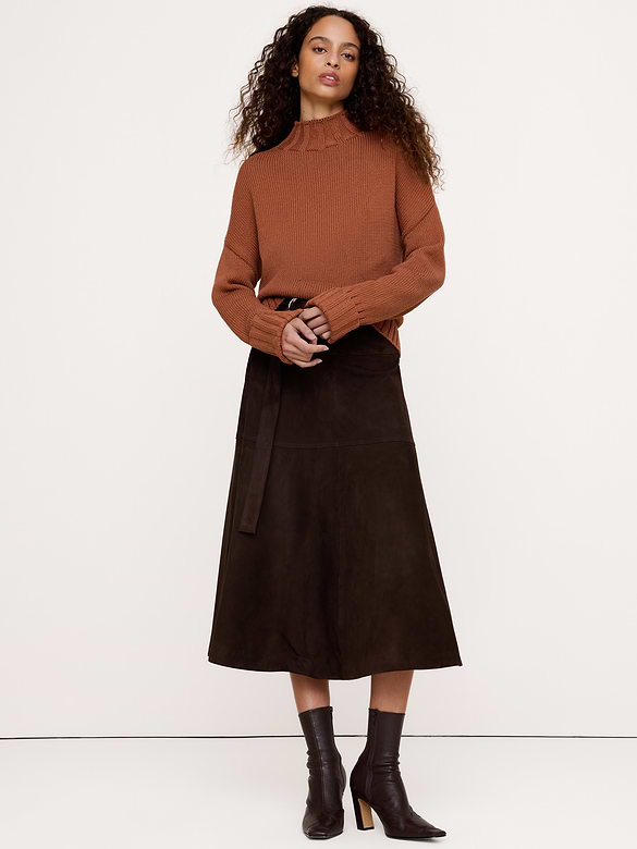 Oversized Chunky Cotton Tunic Sweater