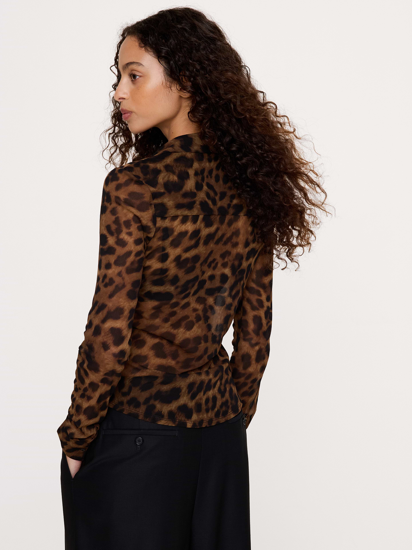 Image 2 of 3, Mesh Polo Shirt