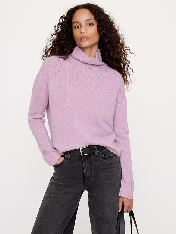 Oversized Cashmere Turtleneck Sweater
