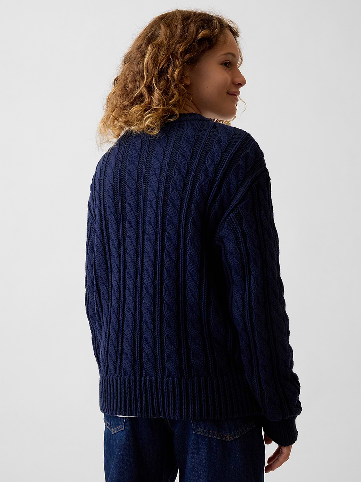 Image 3 of 5, Kids Cable-Knit Sweater