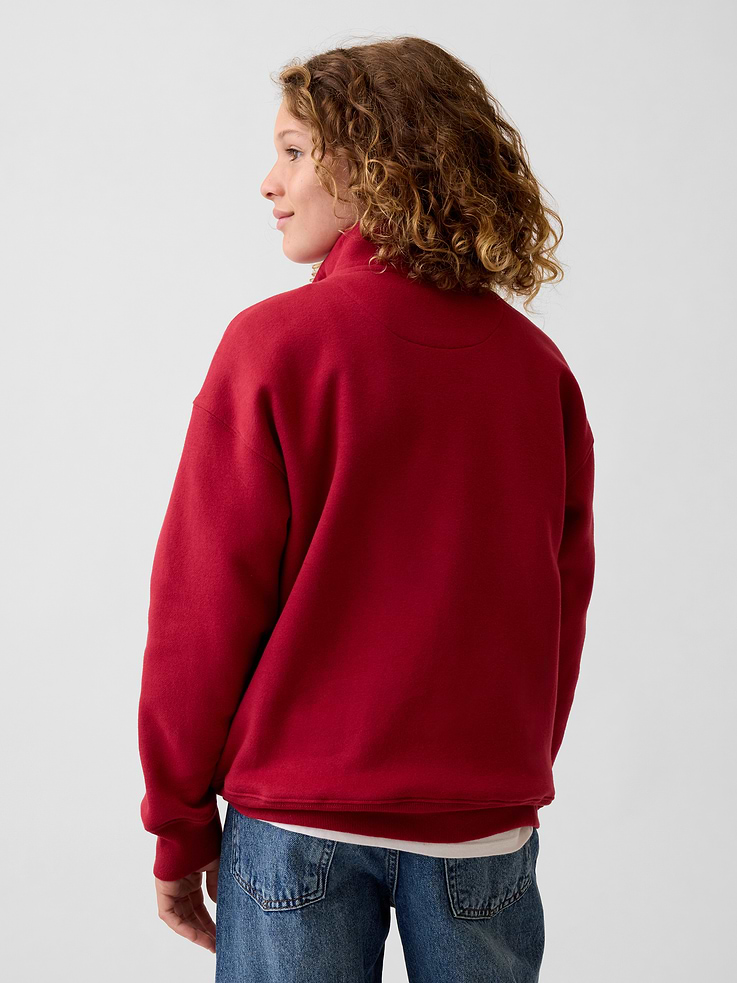 Image 2 of 5, Kids VintageSoft Relaxed Quarter-Zip Pullover