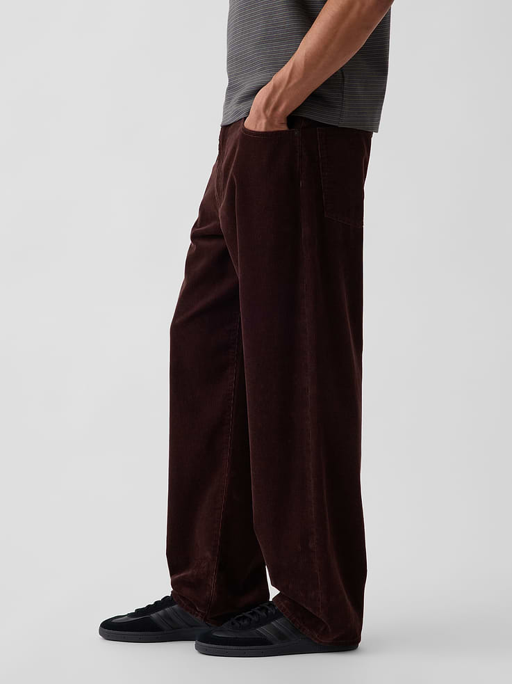 Image 3 of 7, Corduroy Baggy Pants