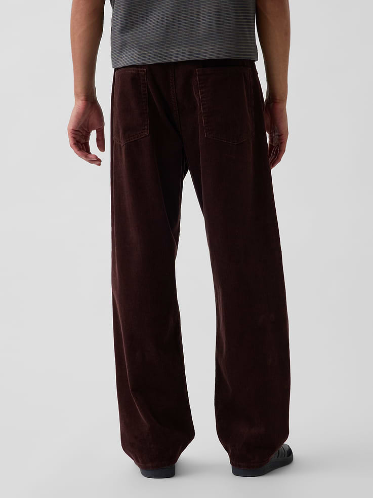 Image 4 of 7, Corduroy Baggy Pants