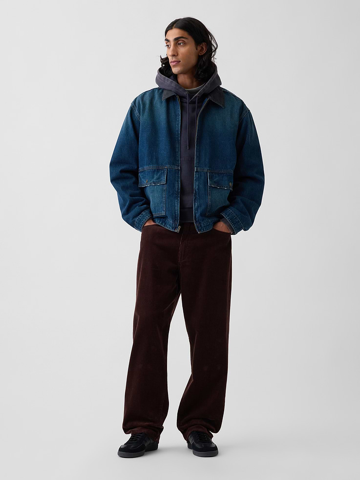 Image 5 of 7, Corduroy Baggy Pants
