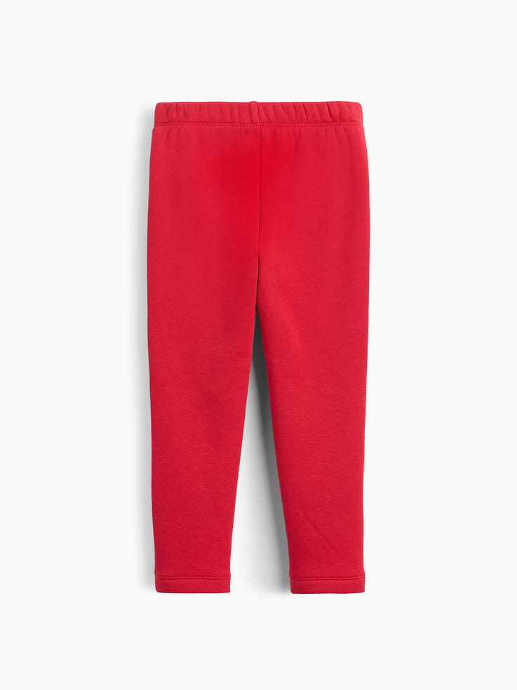 Image 3 of 4, Baby & Toddler Sherpa-Lined Pintuck Leggings