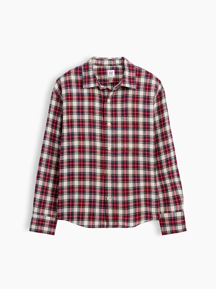 Image 2 of 5, Relaxed Flannel Shirt