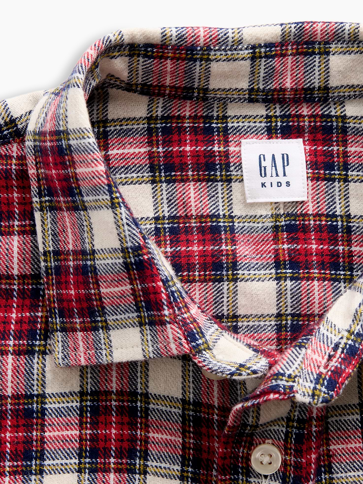 Image 5 of 5, Relaxed Flannel Shirt