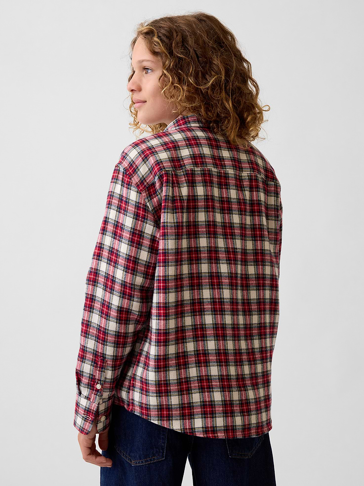 Image 3 of 5, Relaxed Flannel Shirt