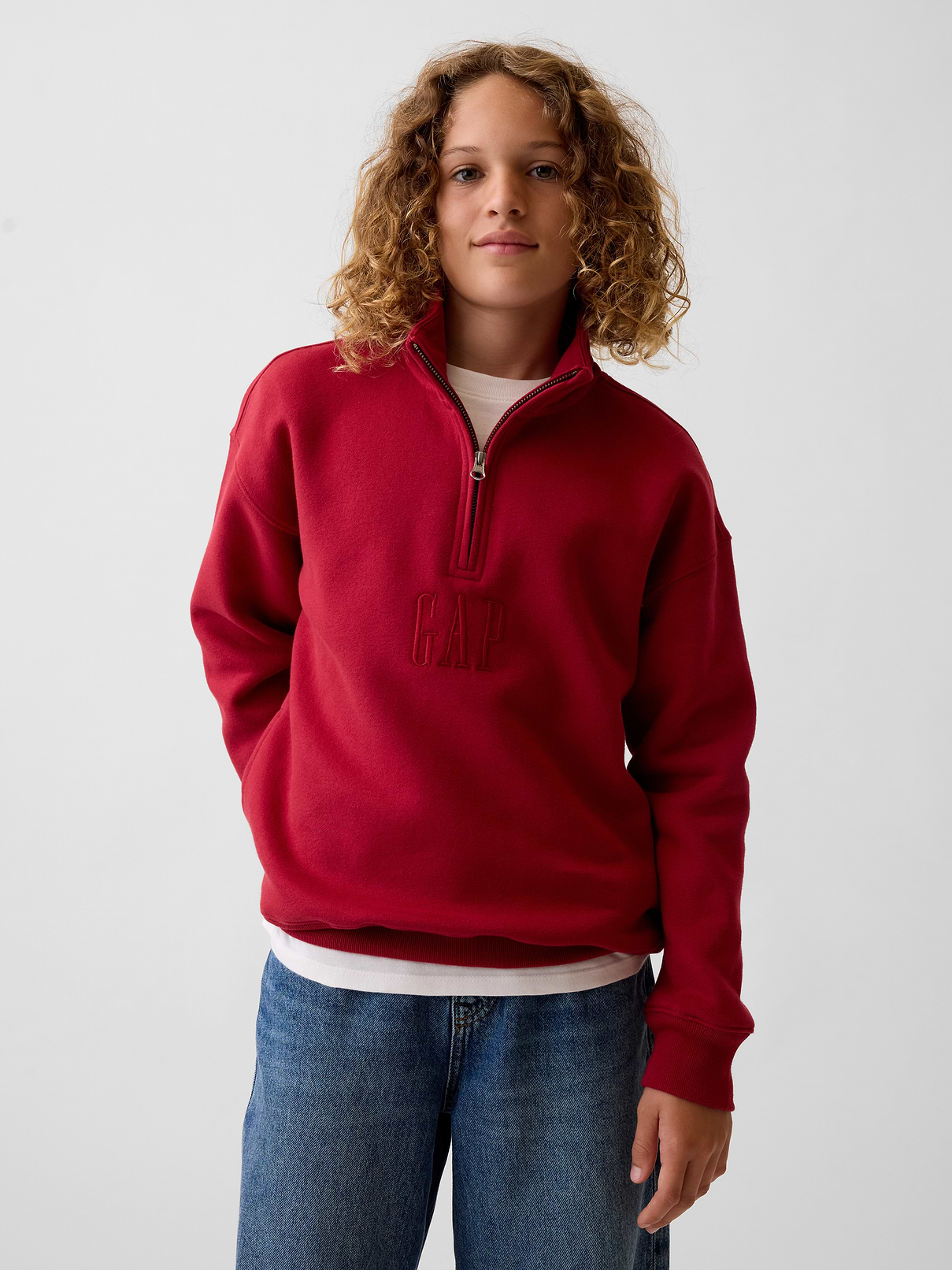 Kids VintageSoft Relaxed Quarter-Zip Pullover