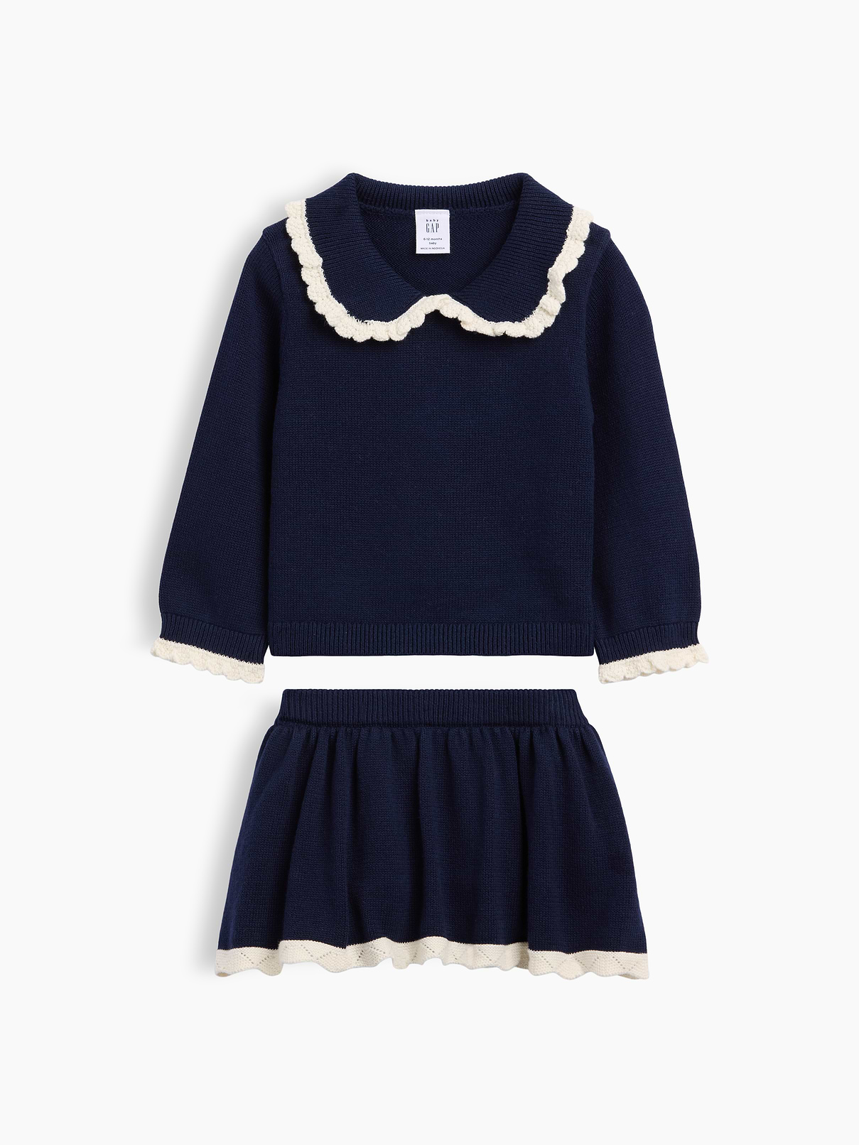 Baby Sweater Skort Set