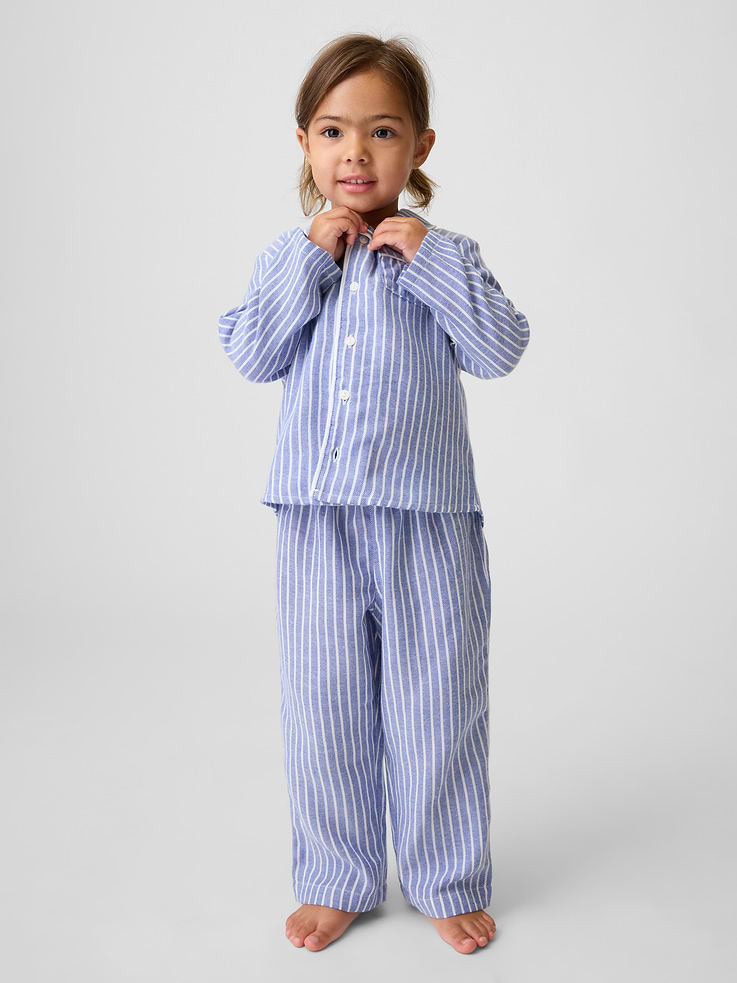 Image 4 of 6, Baby & Toddler Recycled Flannel PJ Set