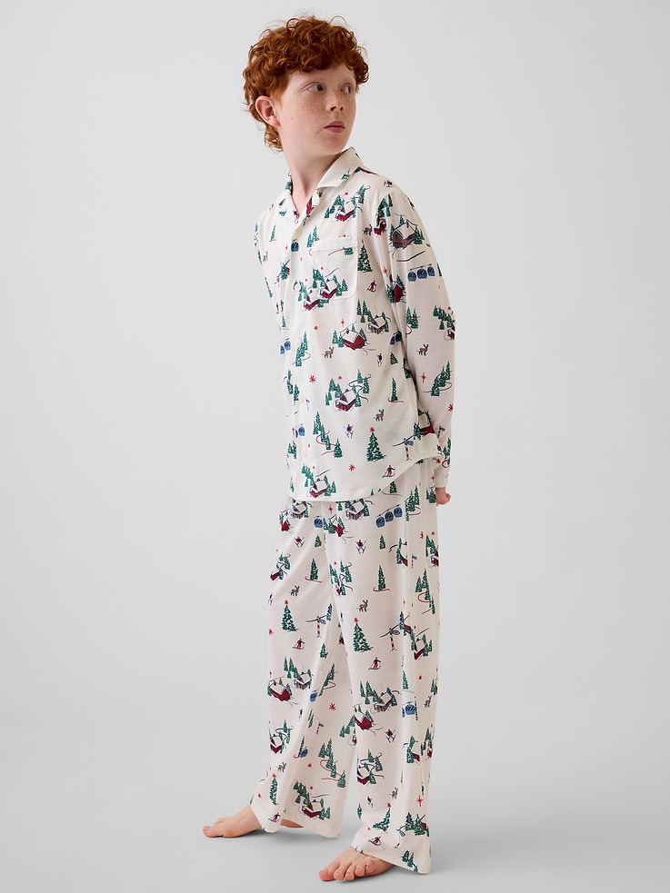 Image 3 of 5, Kids Recycled Relaxed PJ Set