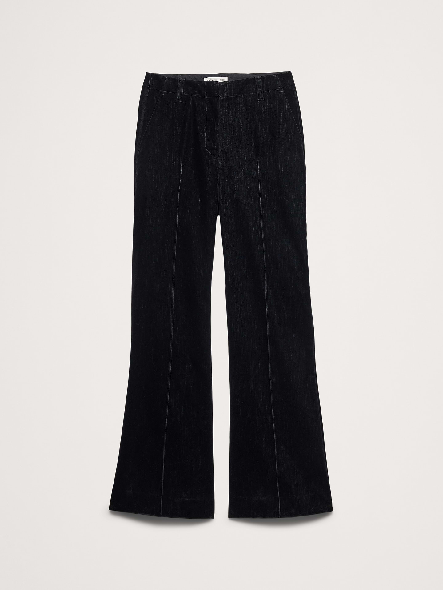 Image 4 of 4, High-Rise Super Flare Flocked Pant