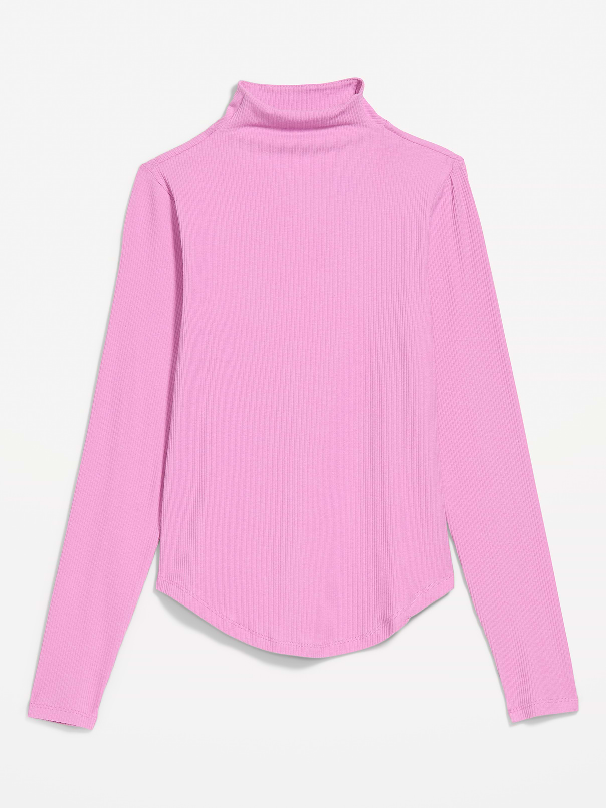Image 2 of 2, CloudLite Long-Sleeve Ribbed Turtleneck T-Shirt
