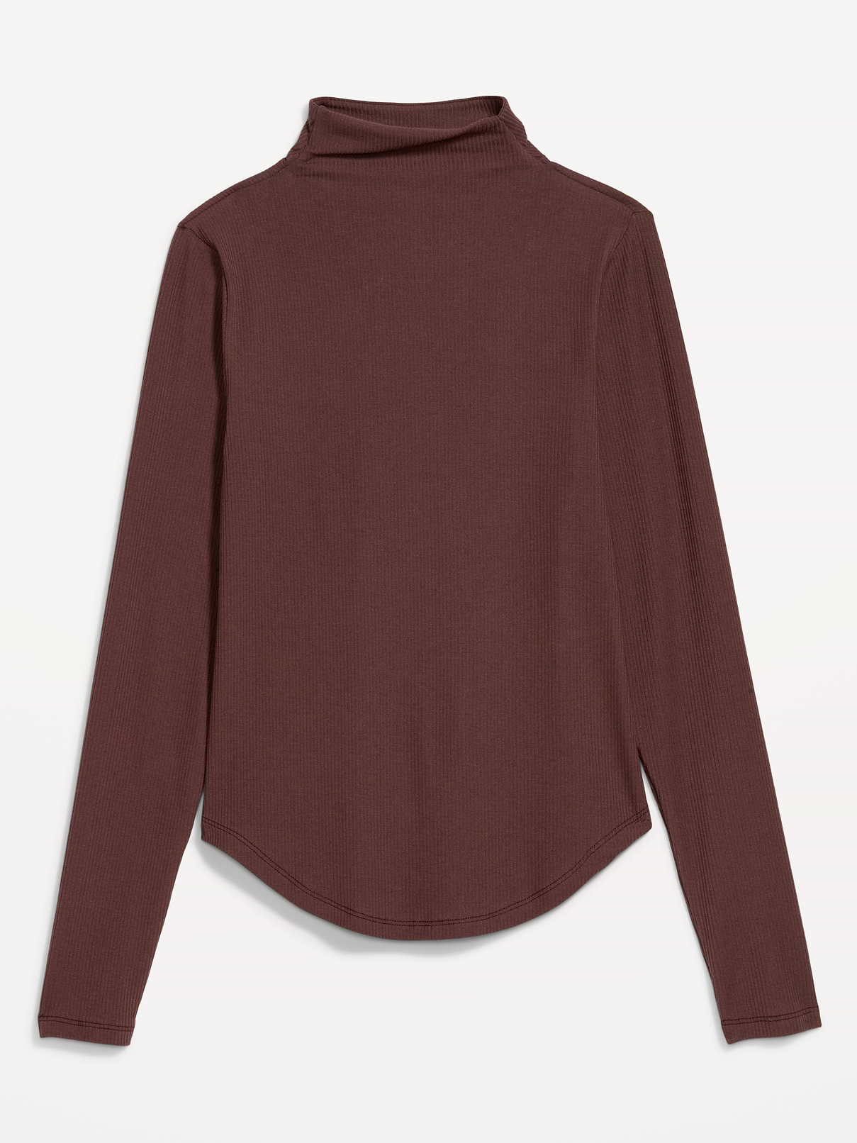 Image 2 of 2, CloudLite Long-Sleeve Ribbed Turtleneck T-Shirt