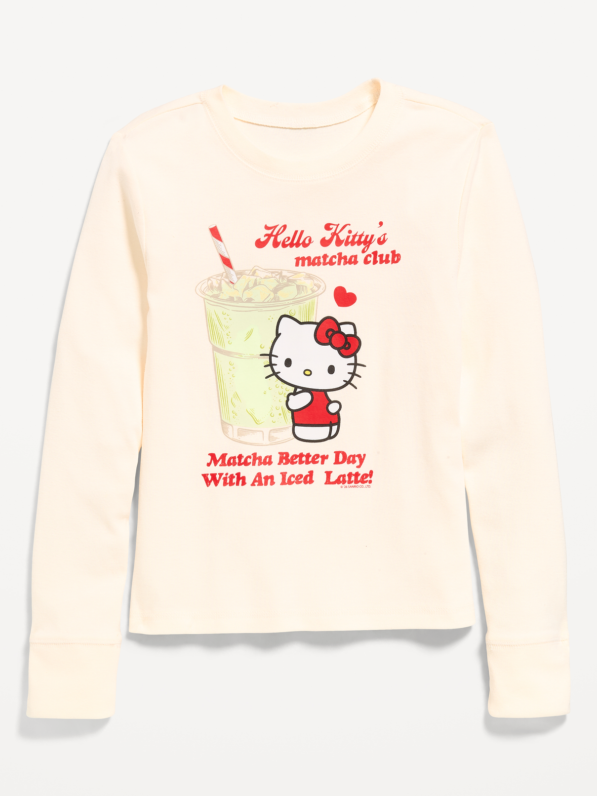 Image 1 of 2, crew neck, long sleeves, licensed graphic, © 2026 SANRIO CO. LTD. Used Under License., Product #1182387