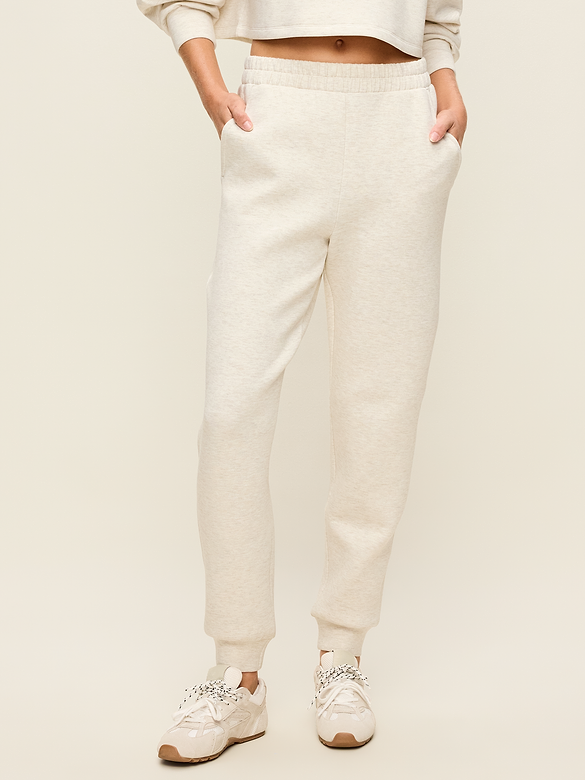 High-Waisted Bounce Fleece Jogger Sweatpants