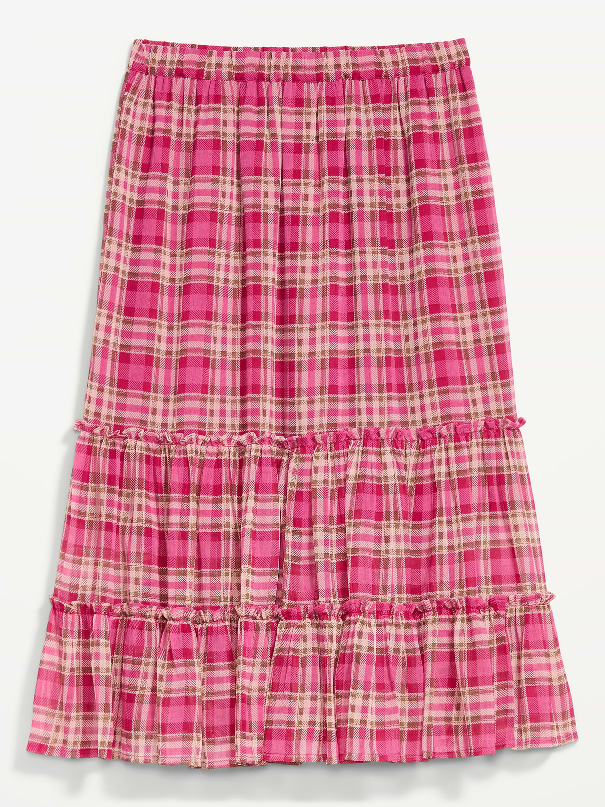 Image 6 of 6, Tiered Chiffon Maxi Skirt