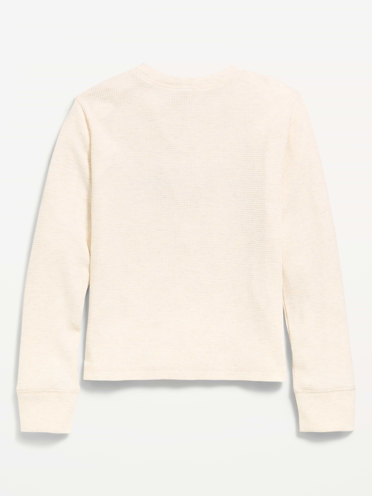 Image 2 of 2, Long-Sleeve Logo Graphic Waffle-Knit T-Shirt for Girls