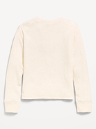 Image 2 of 2, Long-Sleeve Logo Graphic Waffle-Knit T-Shirt for Girls
