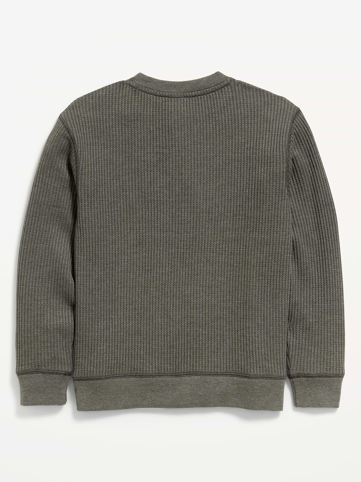 Image 3 of 3, Long-Sleeve Waffle Knit T-Shirt for Boys