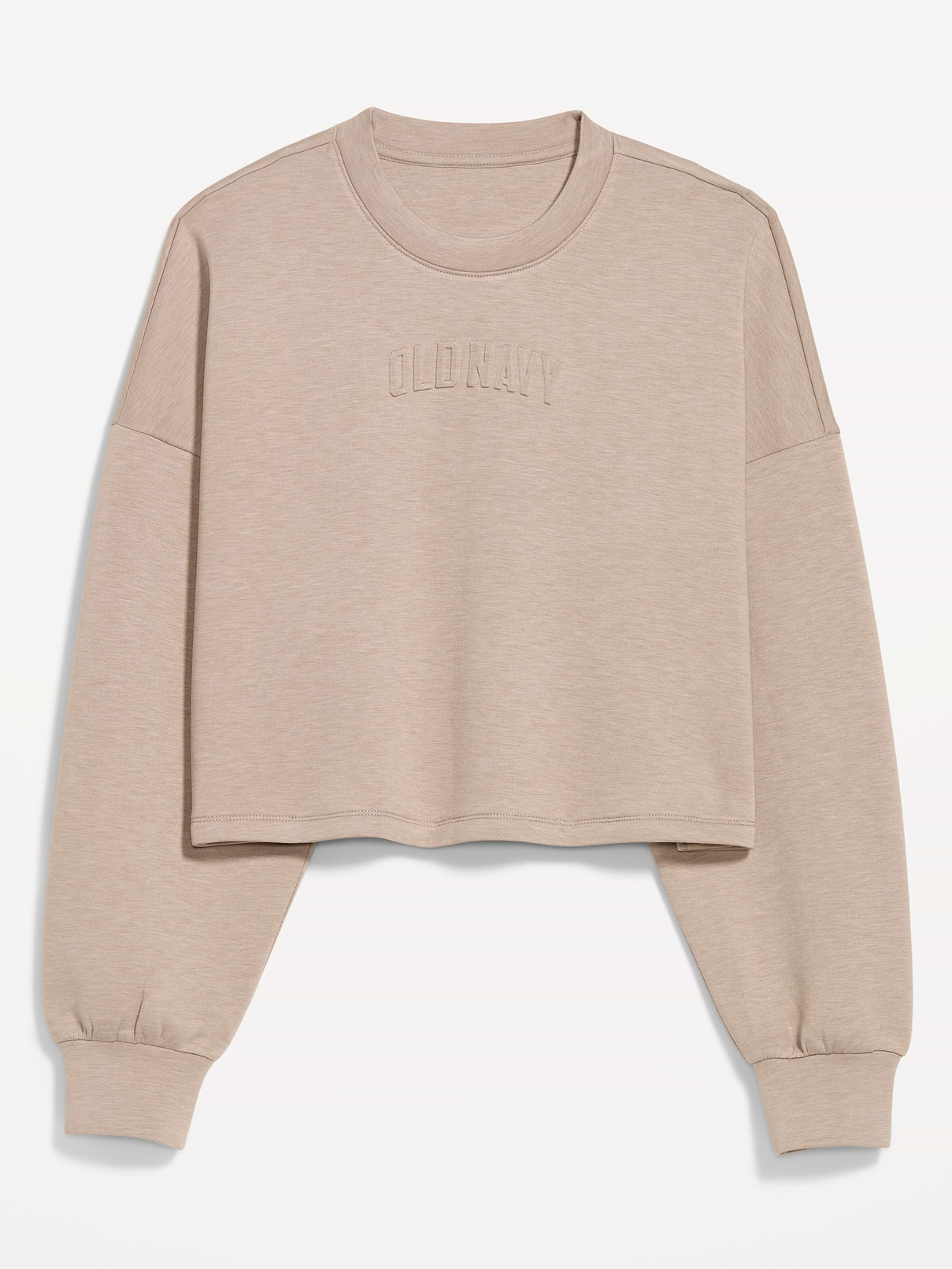 Image 2 of 2, Bounce Fleece Logo Graphic Cropped Sweatshirt
