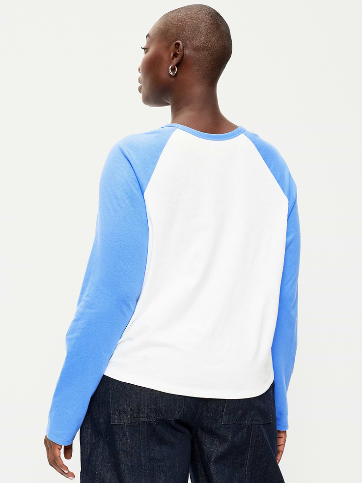 Image 6 of 8, EveryWear Long-Sleeve Raglan Baseball T-Shirt