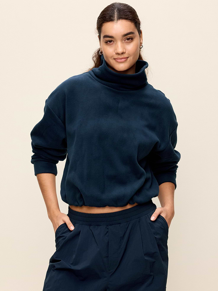 Image 5 of 7, Performance Fleece Funnel Neck Pullover